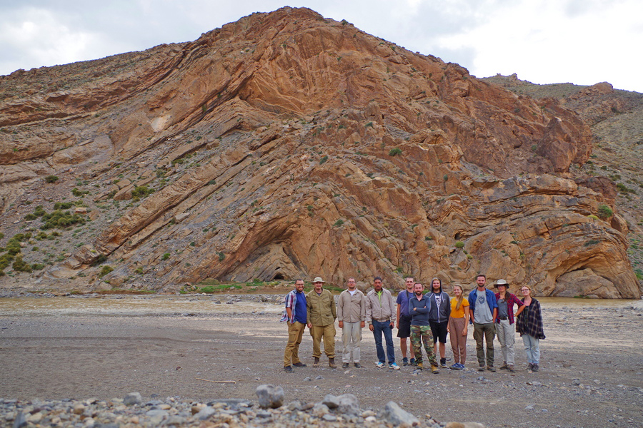 Earth Sciences students in Morocco